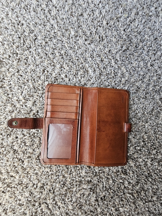 Coach Handbags - COACH Leather Wallet Passport Holder - Brown.